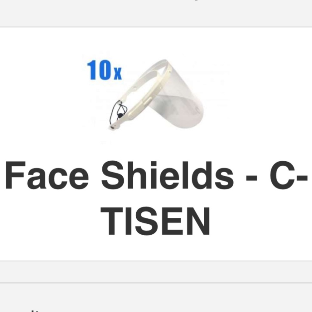 C-TISEN  - Full face shields 10 Pack